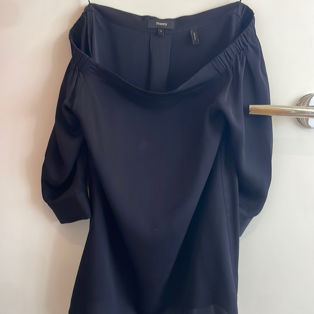 Theory black blouse